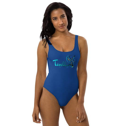 Tevellion Blue One-Piece Swimsuit