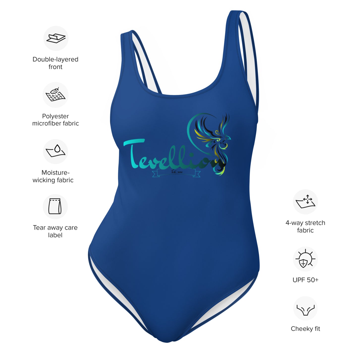 Tevellion Blue One-Piece Swimsuit