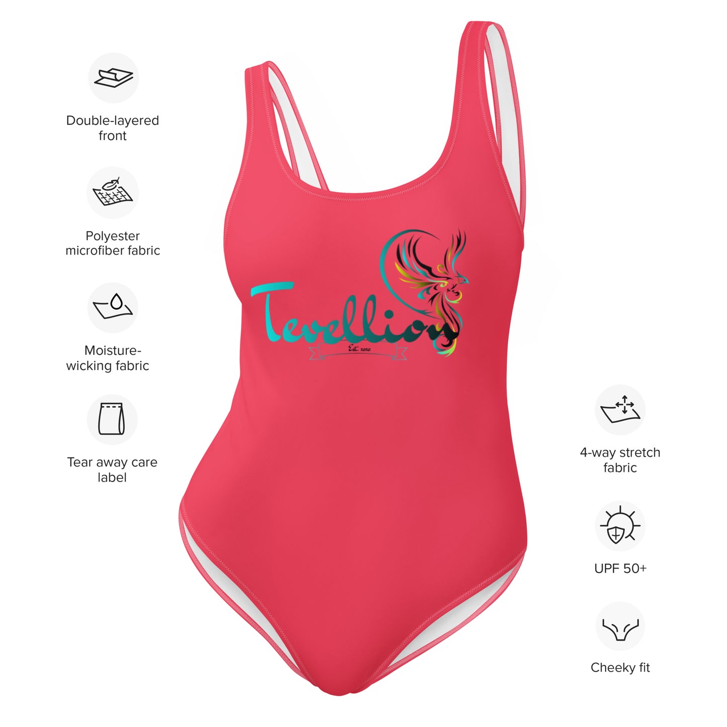 Tevellion Pink One-Piece Swimsuit