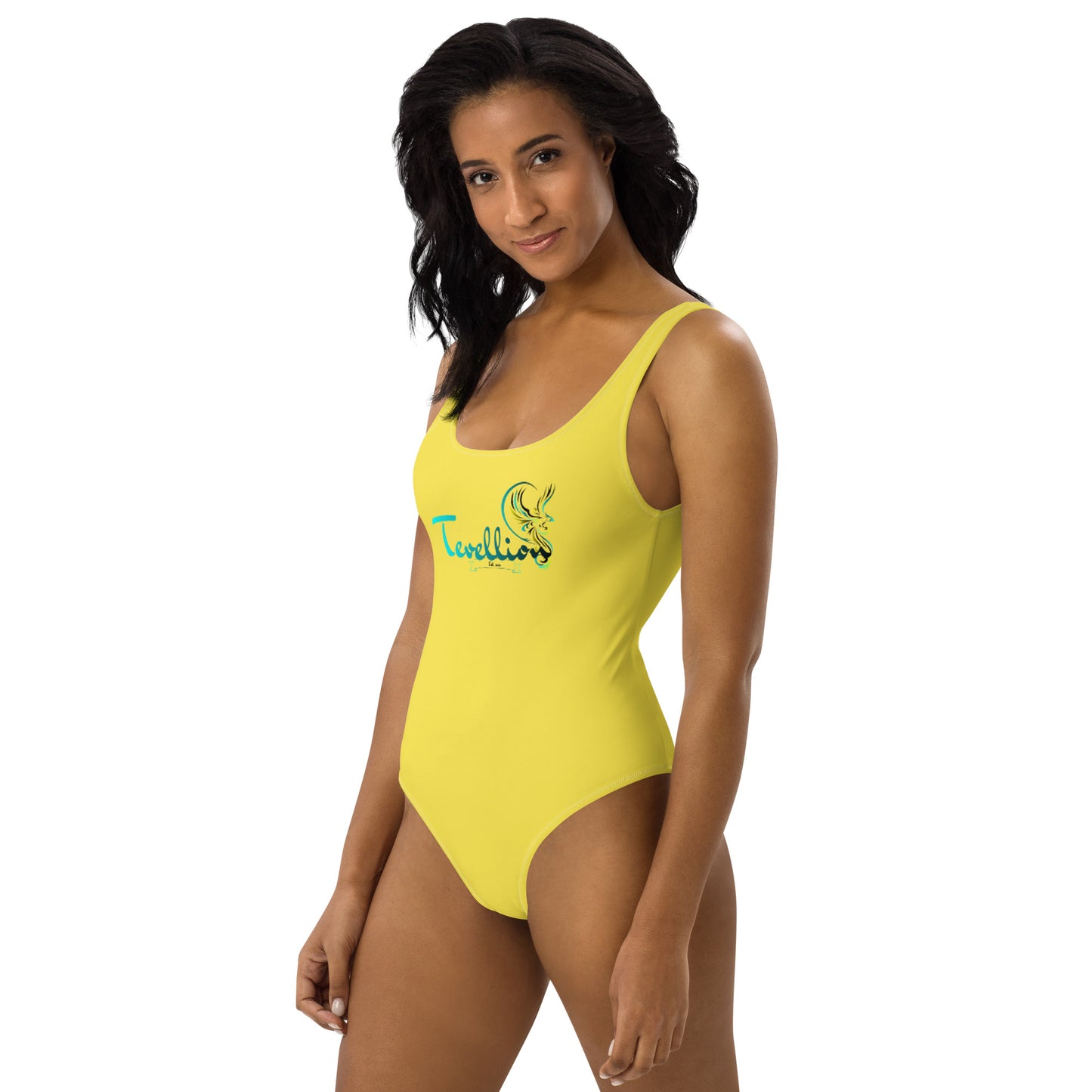 Tevellion Yellow One-Piece Swimsuit