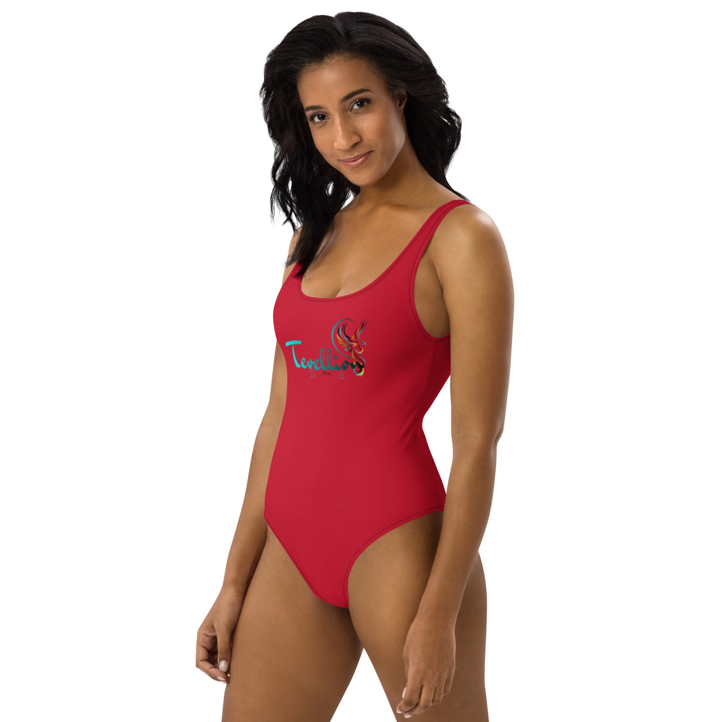 Tevellion Red One-Piece Swimsuit