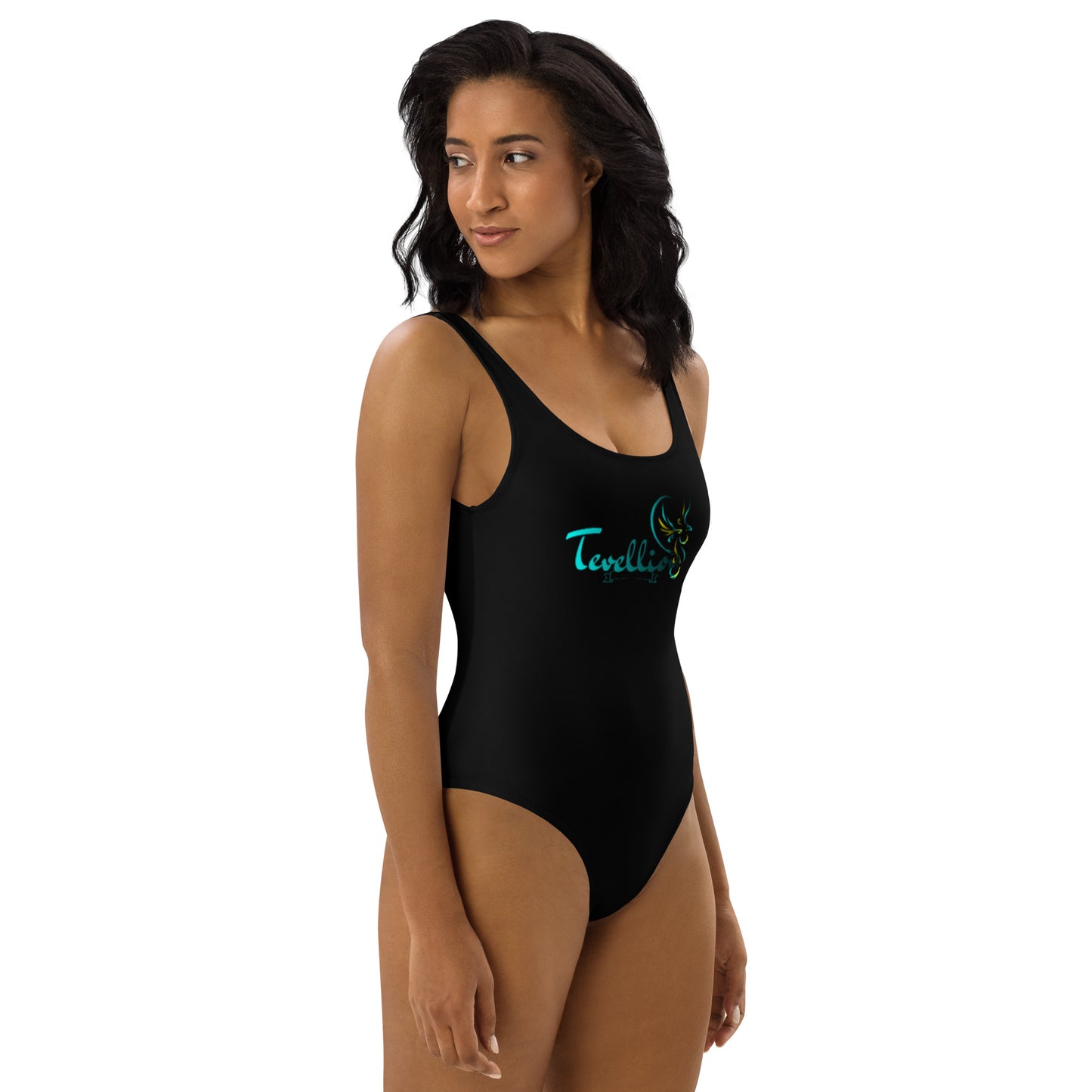 Tevellion Black One-Piece Swimsuit