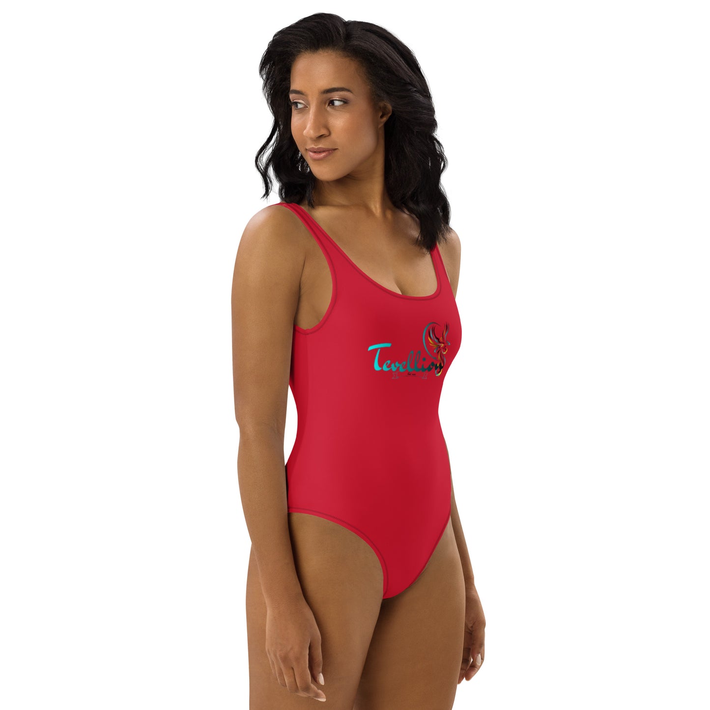 Tevellion Red One-Piece Swimsuit