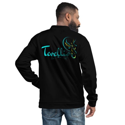 Tevellion Black Unisex Bomber Jacket
