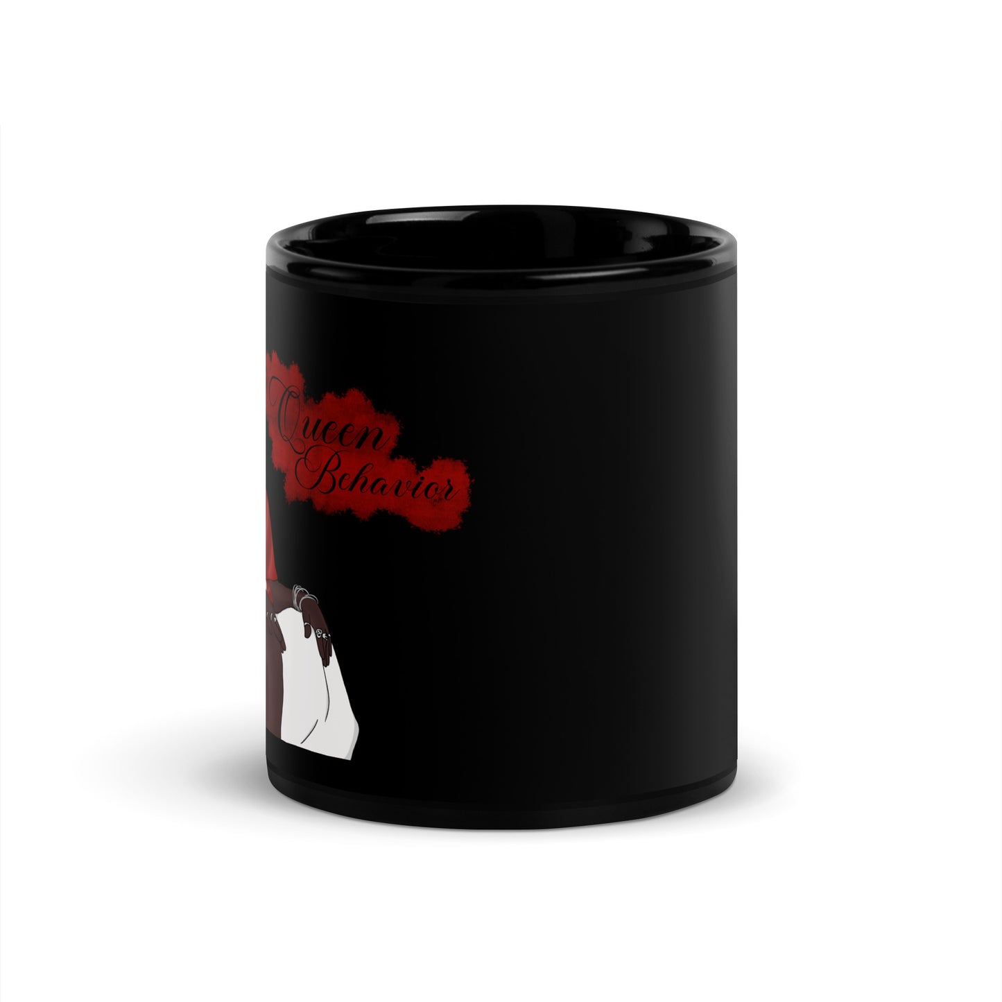 Queen Behavior Black Glossy Mug