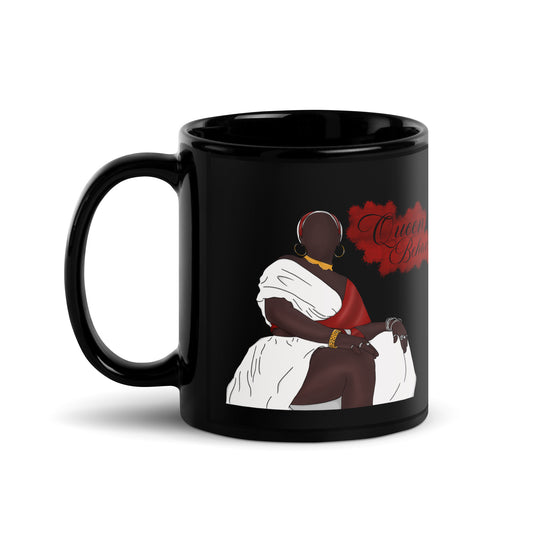 Queen Behavior Black Glossy Mug