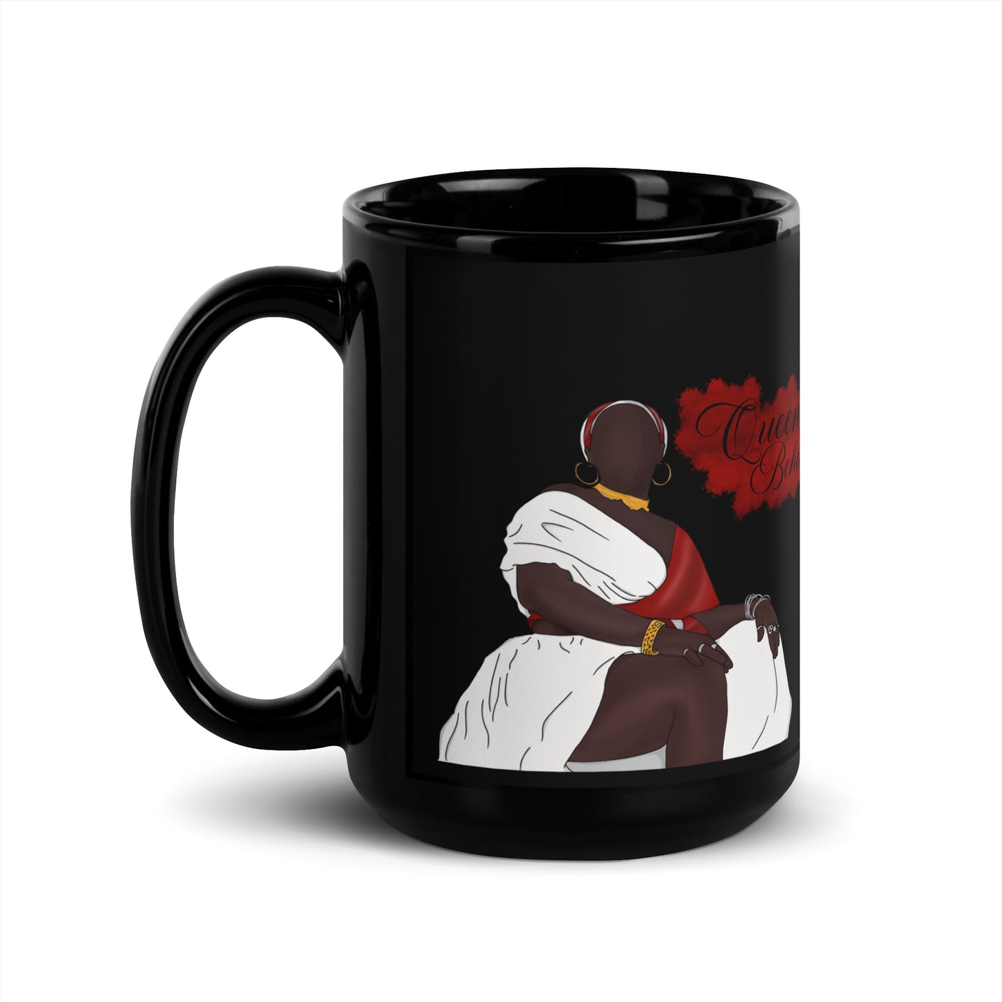 Queen Behavior Black Glossy Mug